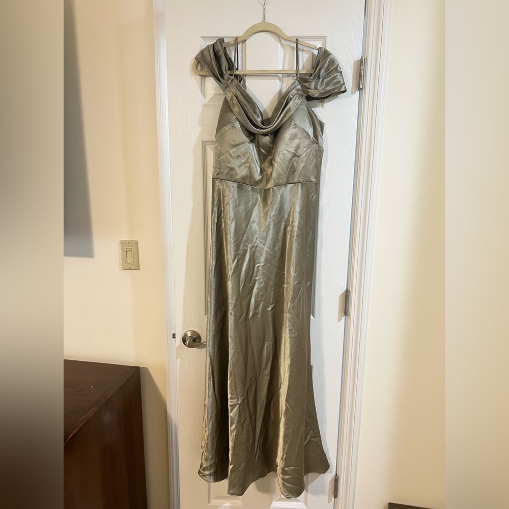 Jenny Yoo Dress for Bridesmaid, Guest, or Prom Sz 18 Sage - WORN ONCE!